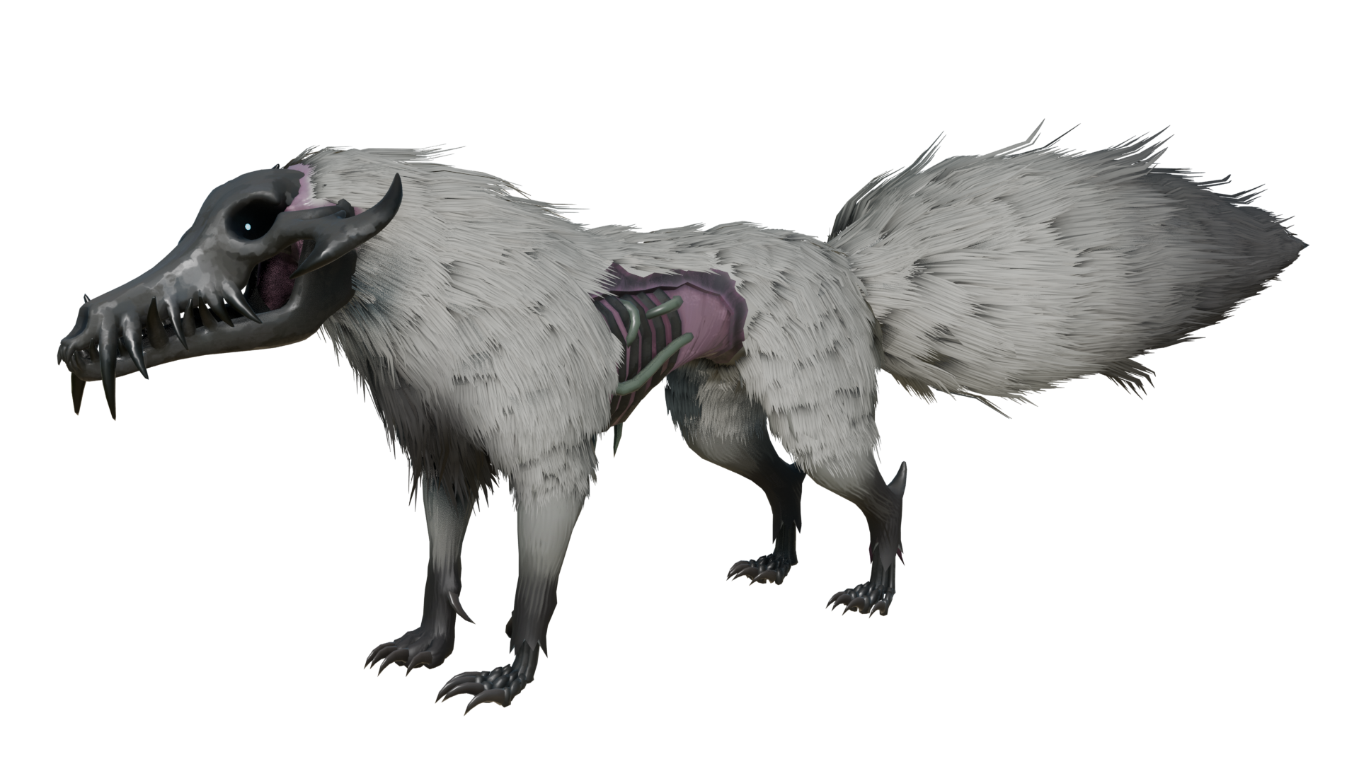 Picture of the wolf from our video game She Hunts
